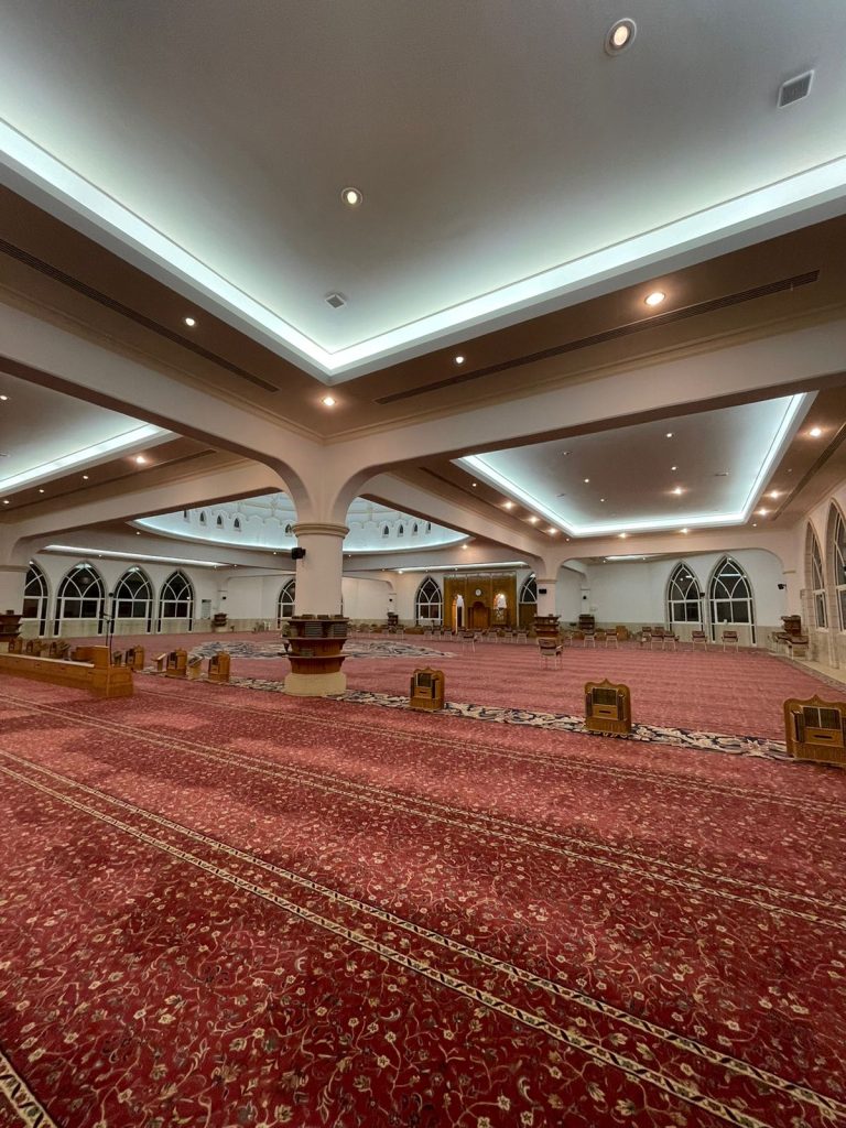 الجمعية تستبل نظام الصوتيات بالكامل وذلك في جامع الشيخ محمد بن عبدالوهاب